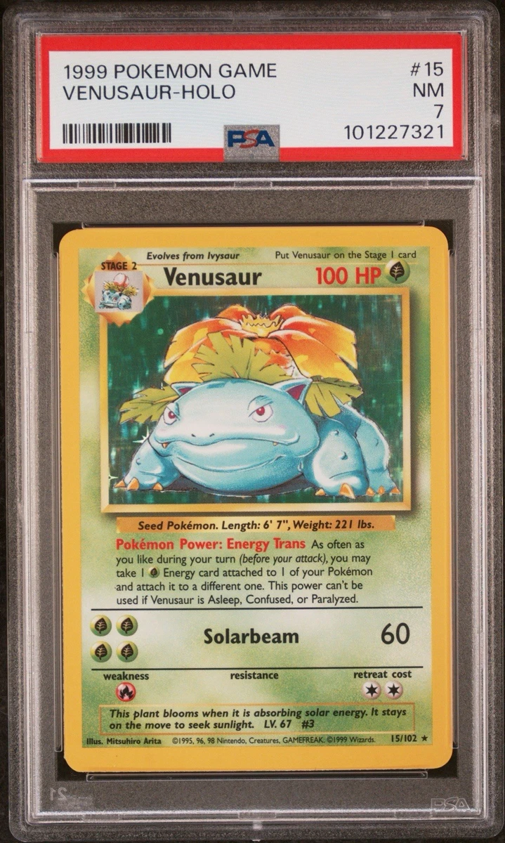 Pokémon TCG Base Set Grade 7 English Collectible Individual Card