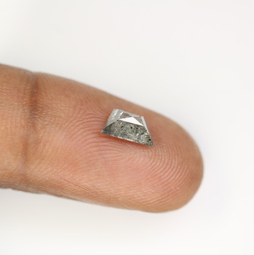 9.80 CT Geometric Shape Salt And Pepper Diamond For Designer Wedding Jewelry - 第 5/7 張圖片