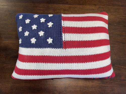 Ralph Lauren Home American Flag Knit Pillow 12x16