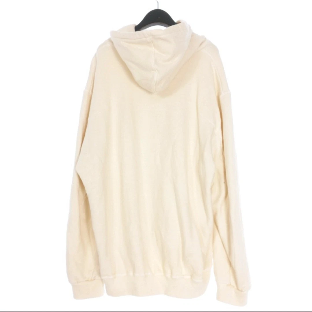 OFF WHITE Felpa con cappuccio Doublet 24SS ANDROID PRINT MANICA LUNGA L bianco sporco 24SS28CS309 usata