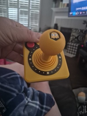 Atari CX40+ Ghost Edition Clyde Orange for Atari 2600, 7800 With BALL TOPPER 