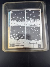 Stampin Up Original Gently Falling Rubber Cling Stamp