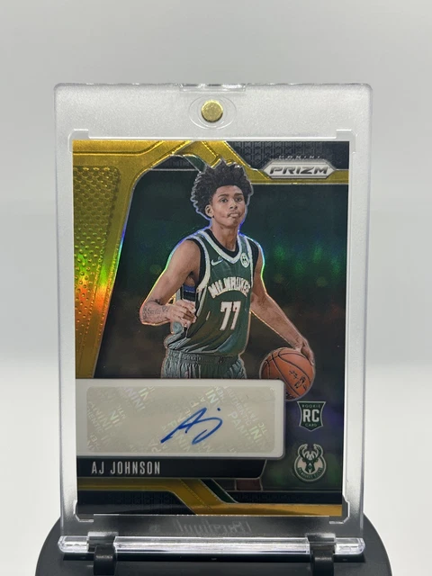 2024-25 Panini Prizm AJ Johnson RC Auto GOLD /10 TRUE GOLD