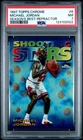 1997 TOPPS CHROME SEASON'S BEST REFRACTOR #6 MICHAEL JORDAN PSA 7