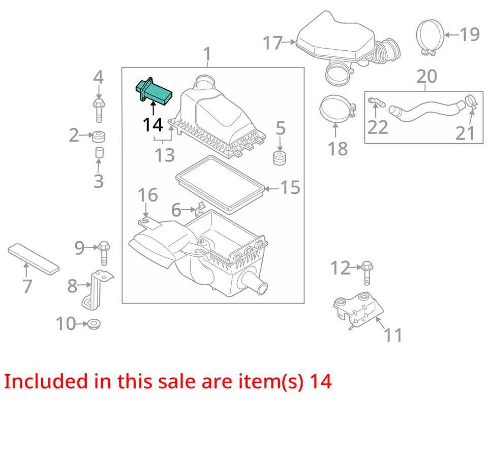 2012 Mazda 6 Mass Air Flow Meter Sensor MAF OEM 138K Miles - LKQ366949098 - Image 4 of 4