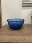 Cobalt Blue Glass Mixing Bowl 2.5 Quart USA Anchor Hocking Vintage Ovenware