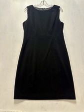 T Tahari Black Sleeveless Sheath Dress Women’s Size 12 Classic Little Black Dres