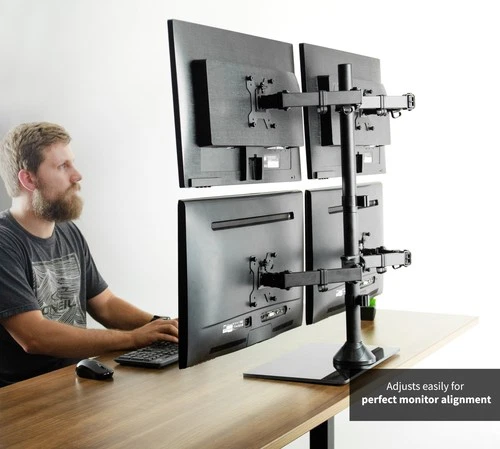 VIVO Quad Monitor Desk Mount STAND-V104A - Thumbnail 4