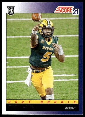 2021 Score #TB3 Trey Lance 1991 Throwback North Dakota State Bison