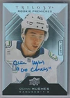 19-20 QUINN HUGHES RC AUTO 18/25 TRILOGY ROOKIE PREMIERES AUTOGRAPH LEVEL 3 #146