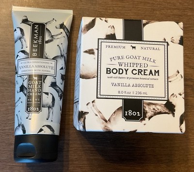 Beekman 1802 Pure Goat Milk 8 Oz Whipped Body & Hand Cream  ~ Vanilla Absolute