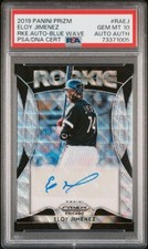 2019 Panini Prizm Eloy Jimenez Rookie AUTO-BLUE WAVE /60 RC PSA 10 GEM  POP 1 🔥