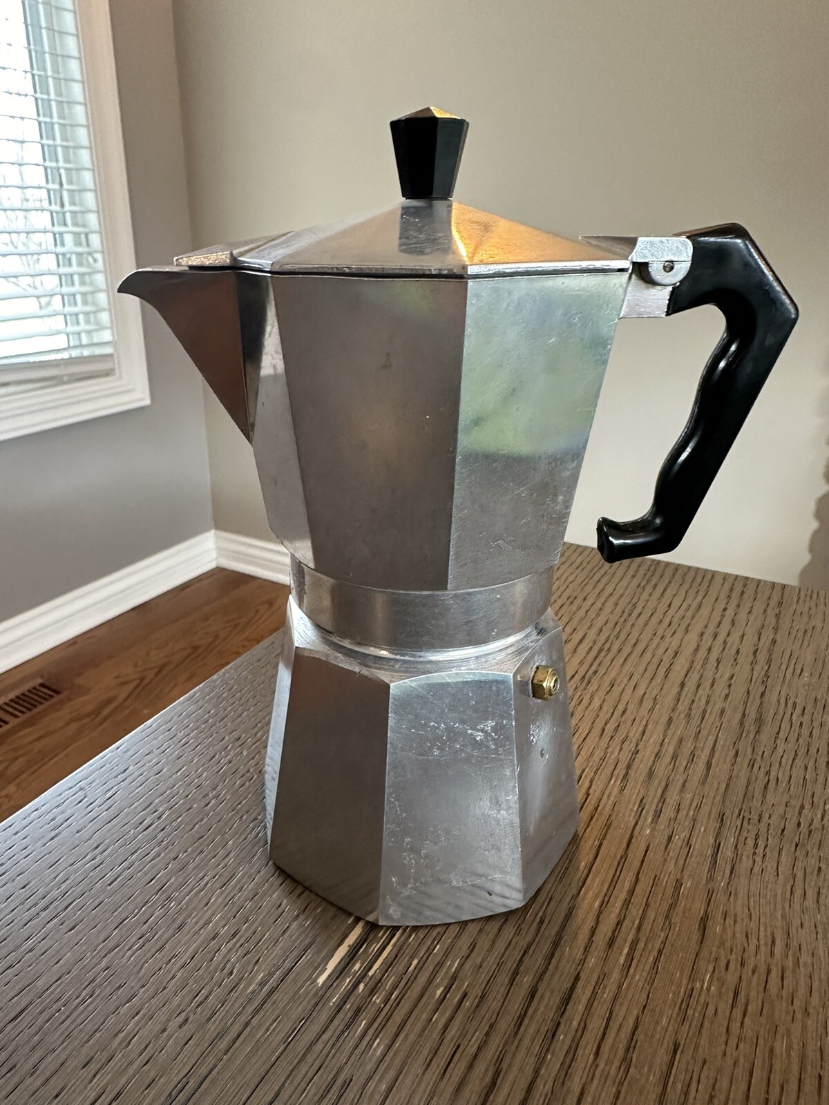 Vtg Junior Express Coffee Espresso Moka Pot Crusinallo Made in