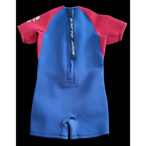 BODY GLOVE Wetsuit Kids Size C3 Blue and Red Shortie - Picture 7 of 7