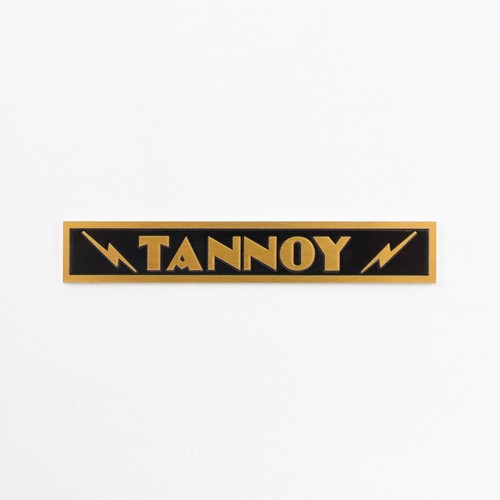 Tannoy Speaker Badge Custom Made Logo Badge 76mm(2.99")X12.5mm(0.49") GOLD - Picture 2 of 11