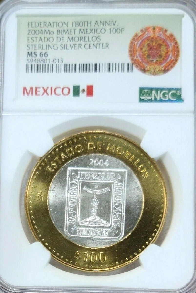 25+ 100 Pesos Denomination 2004 Mexican Coins (1905-Now) for sale