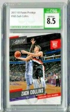 2017 Panini Prestige Zach Collinss CSG 8.5 RC
