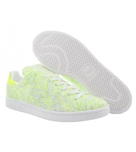 adidas Stan Smith Primeknit 'Solar Yellow' Neon Sneakers Size 11 BA7439 |  eBay
