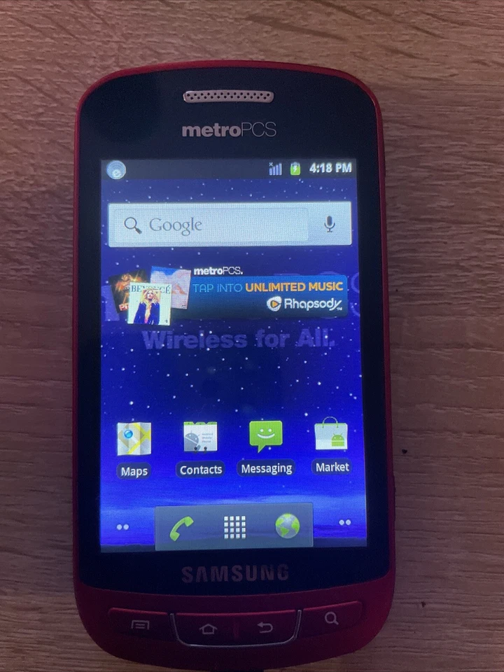 Samsung R720 Admire - 125 MB - Rojo (Metro) Foto 2 de 3