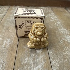Vintage Wade Whimsie Alex the Aviator Bear Ambitions 1995 Figurine With Box