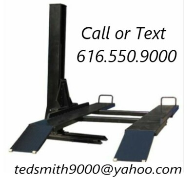 New Best Value Professional Single Column 6,000 LBS. Vehicle Auto Lift Storage 