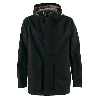 H&M Herren Jacke 1043387 Wasserabweisender Parka Schwarz S (M