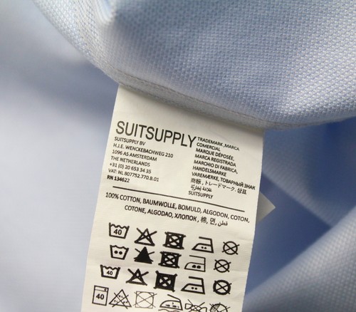 SUITSUPPLY Try On Slim Fit Formal Shirt Men's 39-7 / 15 1/2L Patterned - Picture 7 of 11