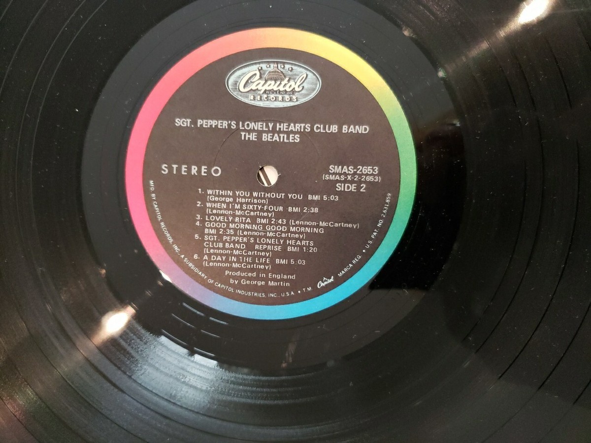 The Beatles Sgt. Pepper's UK 英盤LP Stereo Amazon.com: Sgt. Pepper's Lonely Hearts Club Band[LP] [2017
