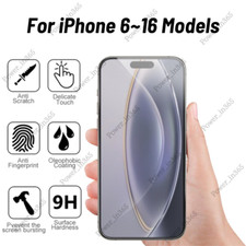 Clear Screen Protector Lot For iPhone 16 15 14 13 12 11 Pro XS XR 8 7 6 Plus Lot