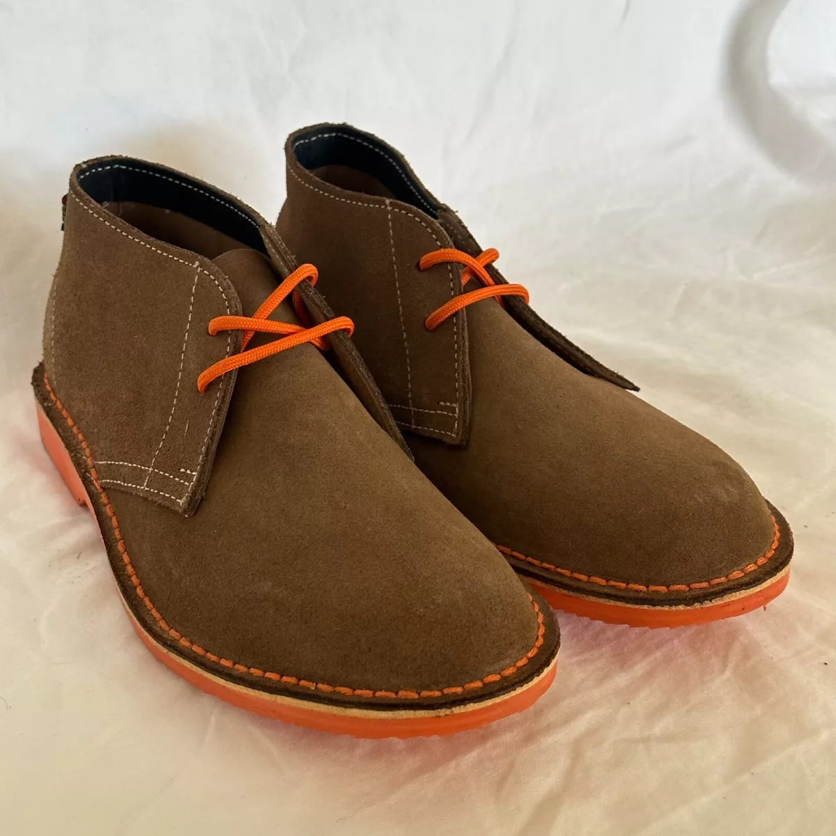 Veldskoen Men s Leather Chukka Boot Shoes Heritage Bloem Orange