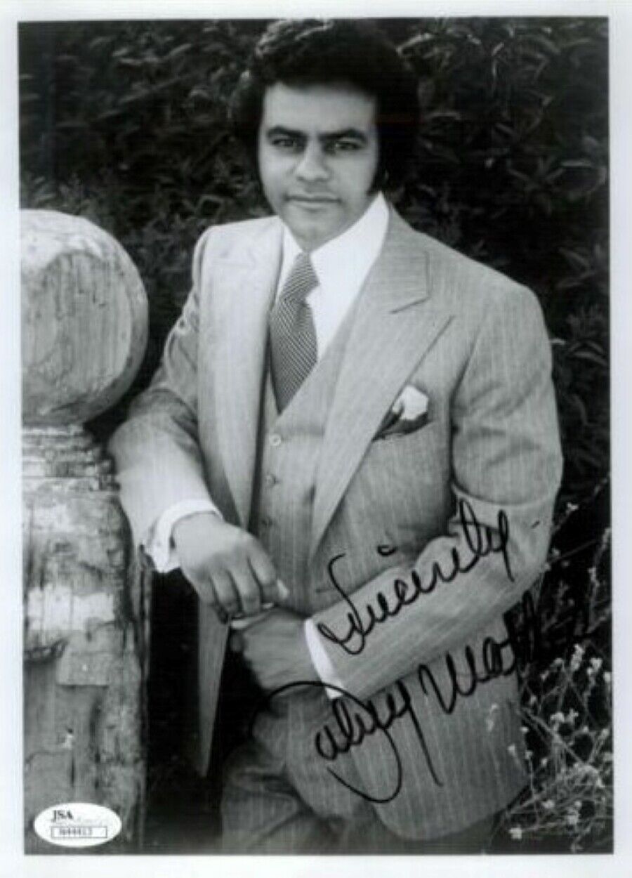 Johnny Mathis Autographed Signed , Singer 8X10 JSA Authenticated COA