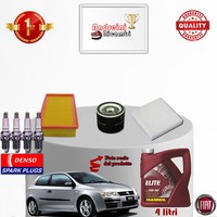 Inspektionskit Filter ÖL Kerzen Fiat Stilo 1.6 16V 76KW 103CV Von 2003->