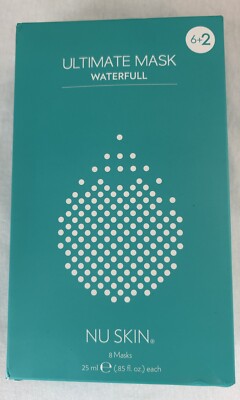 Nu Skin Nuskin Ultimate Waterfull Mask  (6+2 Sheets) Facial Mask New In Box READ