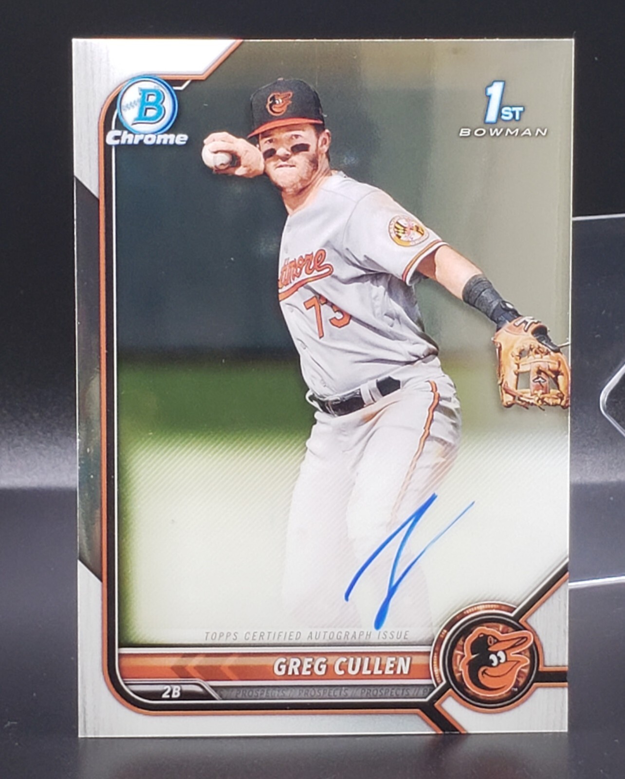 Greg Cullen (2022) Bowman Chrome RC AUTO Autograph view 5