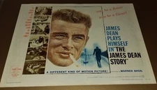  JAMES DEAN VTG ORIGINAL 1957 HALF SHEET MOVIE POSTER CLASSIC TRAGIC IDOL ICON !