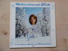 Nicole Autogramm signed LP-Cover "Weihnachten mit Nicole" Vinyl