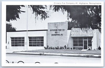 Citizens Fire Company #1 in Highspire PA Postcard