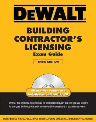 DEWALT Building Contractor's Licensing Exam Guide Paperback, New, 2011, 3rd Ed.