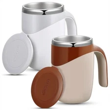 Automatic Self Mixing Magnetic Stainless Steel Coffee Cup Milk Self Stirring Mug
