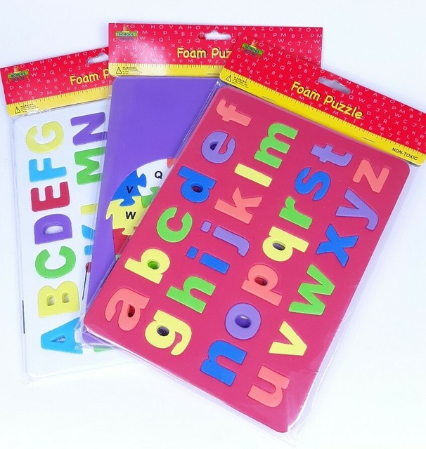 Genuine Vintage Kingsbridge Foam Puzzles Alphabet/Various Colors