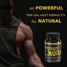 Potency Wood Ginseng Ashwagandha Gingko Tribulus, Herbal Supplements 60 Capsules