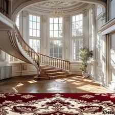 10'x10'CP Stairs Living Room Scenic Microfiber Fabric background backdrop SD276
