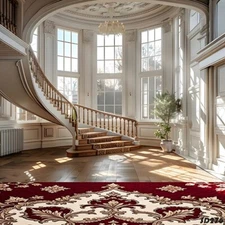 10'x10'CP Stairs Living Room Scenic  Microfiber Fabric background backdrop SD276