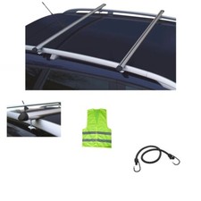 PER PEUGEOT Ranch 5p anno 1996 BARRE PORTATUTTO PER TETTO AUTO 130CM CON RAILIN