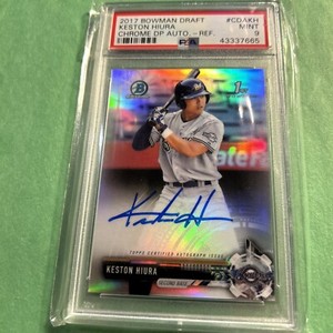 2017 Bowman Chrome Draft Keston Hiura Auto Refractor /499 PSA 9 #CDAKH