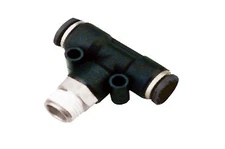 EPB10-03 Branch Tee Inlet 10mm Silver 3/8" PT Thread QTY. 5