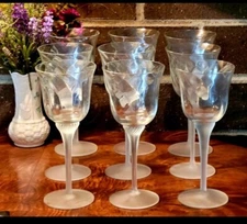 Set 9 Vintage Crystal Clear Industries