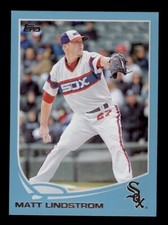 2013 TOPPS UPDATE #US176 MATT LINDSTROM WAL-MART BLUE BORDER CHICAGO WHITE SOX