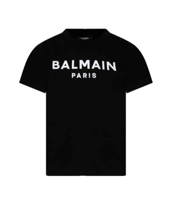 BALMAIN T SHIRT WOMEN SS TEE W/LOGO BT8Q71 930BC