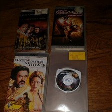 4 PSP UMD MOVIES: House of flying daggers ,Unleased,curse of golden flowers,...